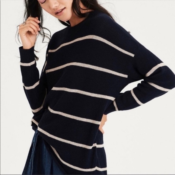 American Eagle Outfitters Sweaters - American Eagle Striped Crew Neck Sweater Size Large
